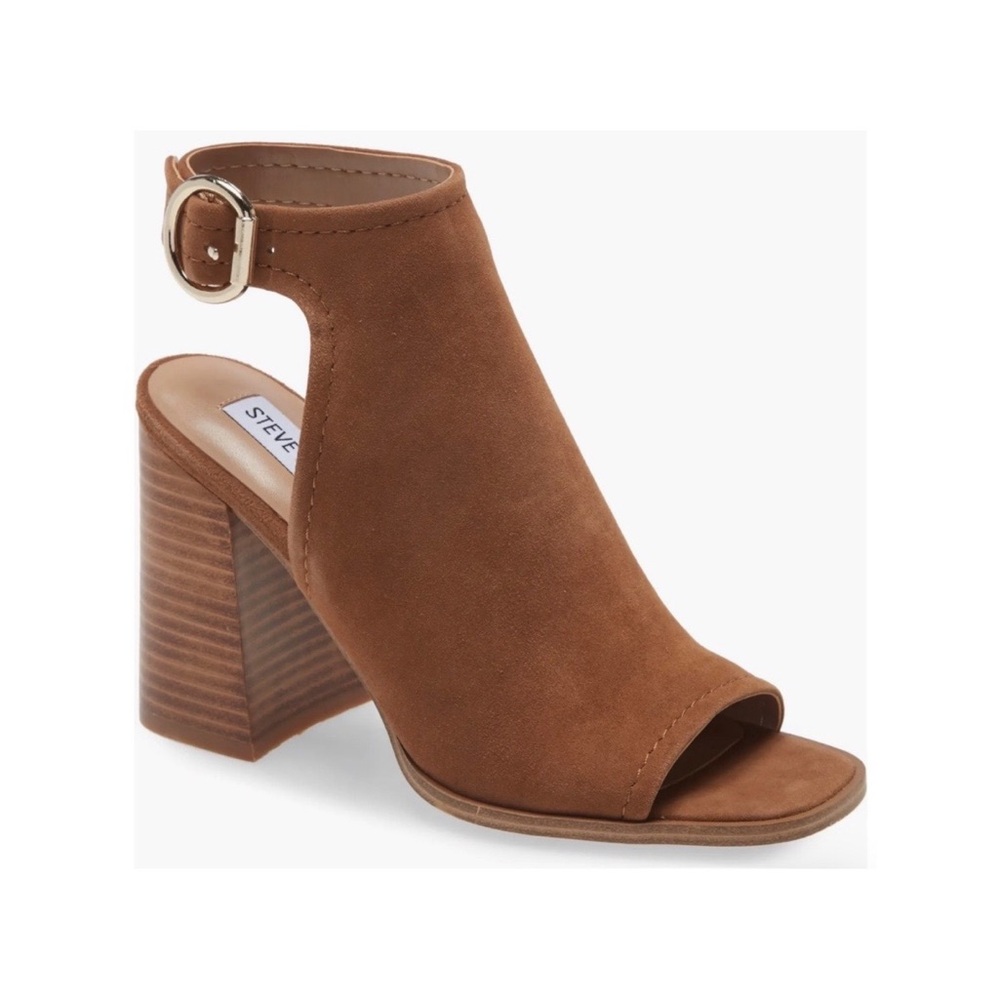 Steve Madden tangible suede sandals heels 7.5